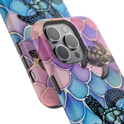 Sea Turtle Silhouette MagSafe® Compatible Tough Case for iPhone