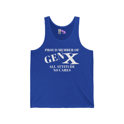 GenX All Attitude No Cares Unisex Tank