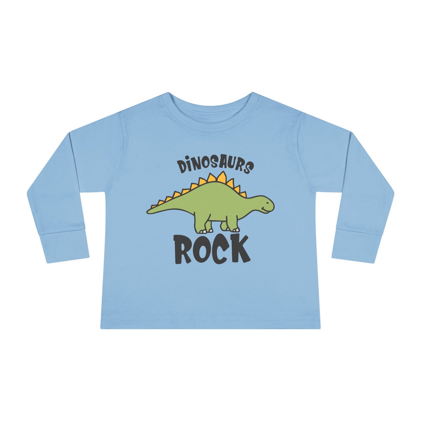 Dinosaurs Rock Toddler Long Sleeve Tee