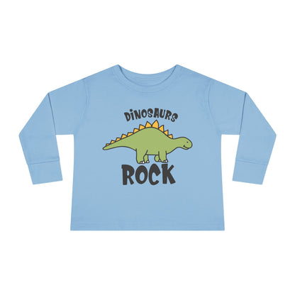 Dinosaurs Rock Toddler Long Sleeve Tee