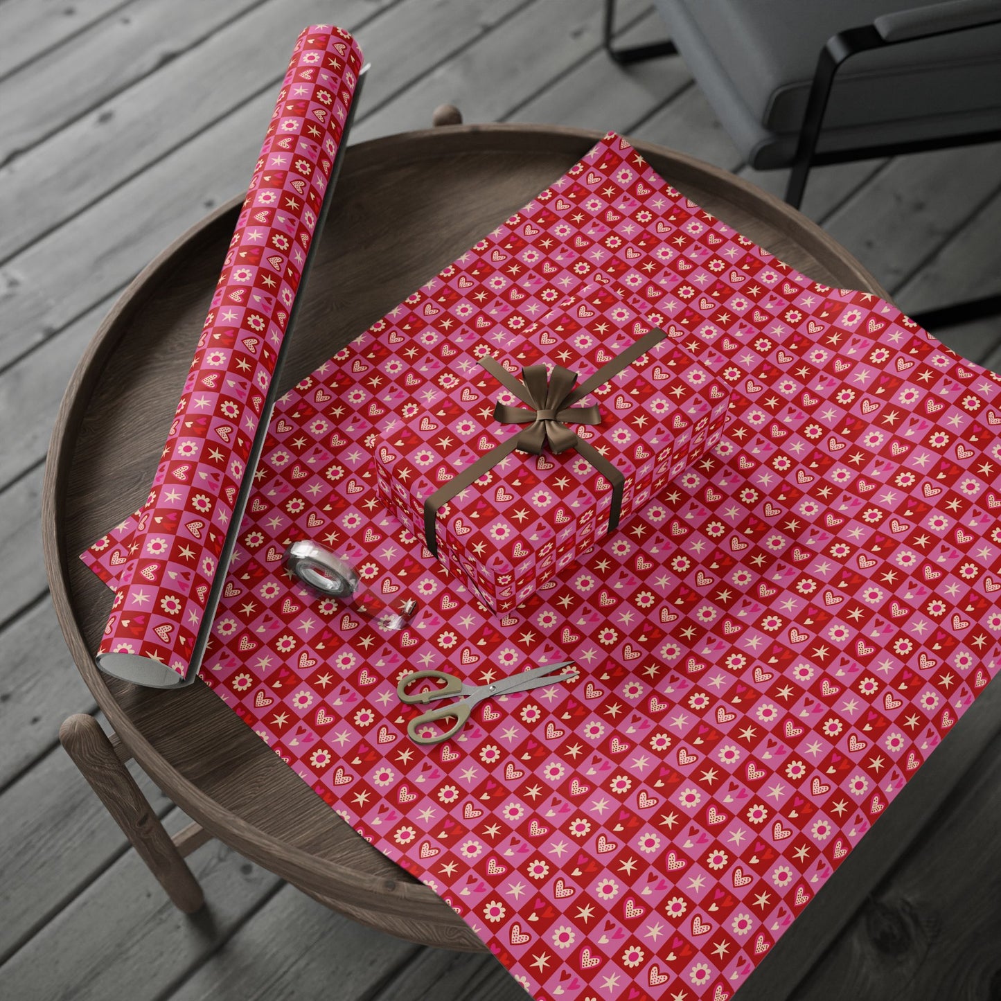 Valentine Toss Wrapping Paper