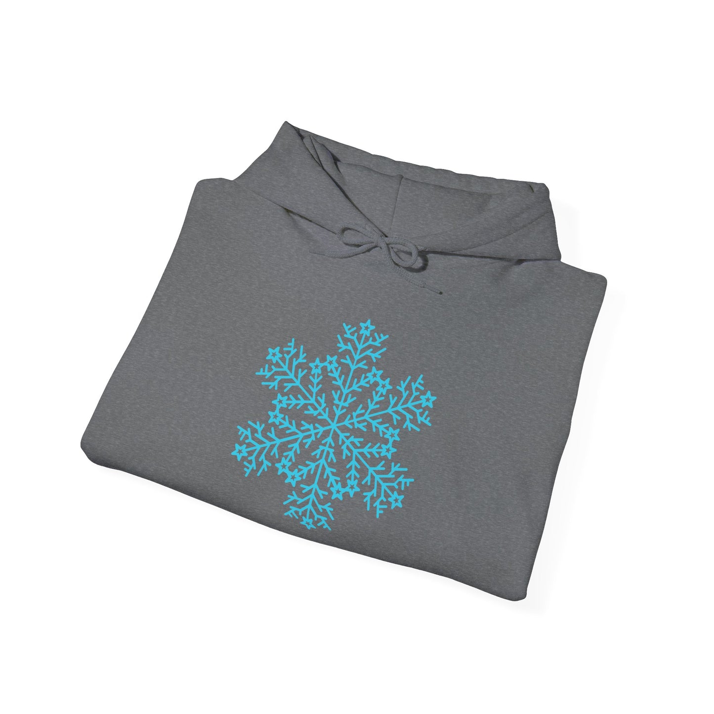 Large Snowflake Adult Heavy Blend™ Hooded Sweatshirt