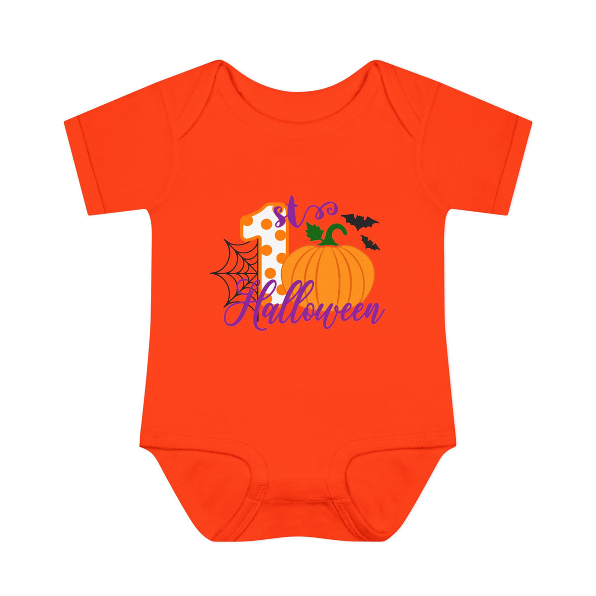 First Halloween (Polka Dots) Infant Baby Rib Bodysuit