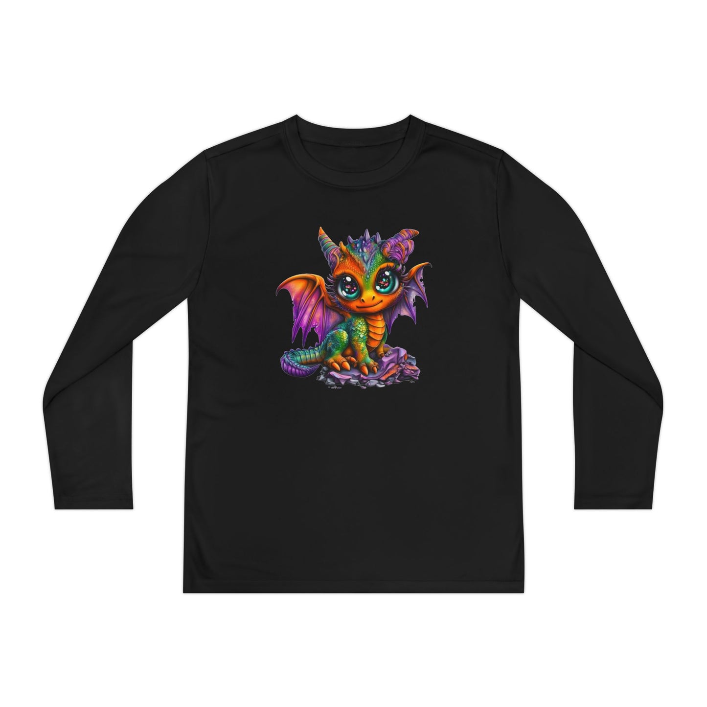 Colorful Baby Dragon Youth Long Sleeve Tee