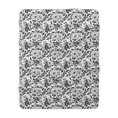 Whispering Blooms Fleece Blanket
