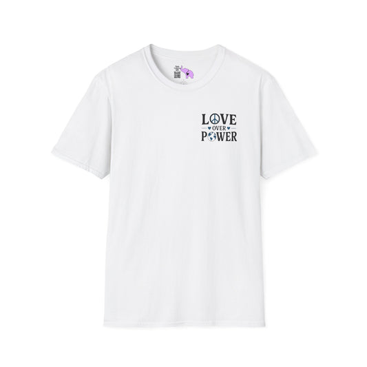 ""When the Power of Love Overcomes the Love of Power, the World Will Know Peace Adult T-shirt