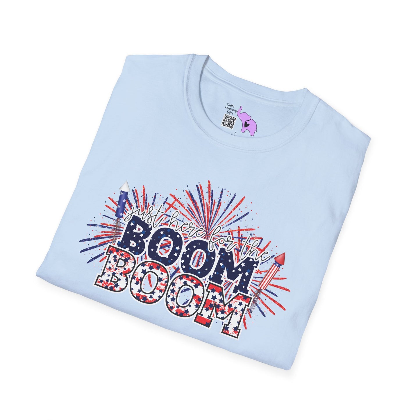 I'm Just Here For The Boom Boom Adult T-shirt