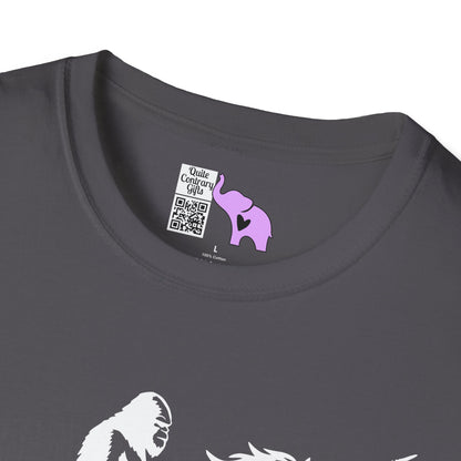 Bigfoot Rides A Unicorn Adult T-shirt