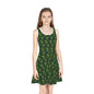 Emerald Canopy Frogs Girls' Sleeveless Sundress