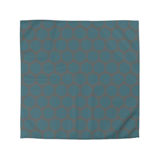 Teal Tranquility Microfiber Duvet Cover