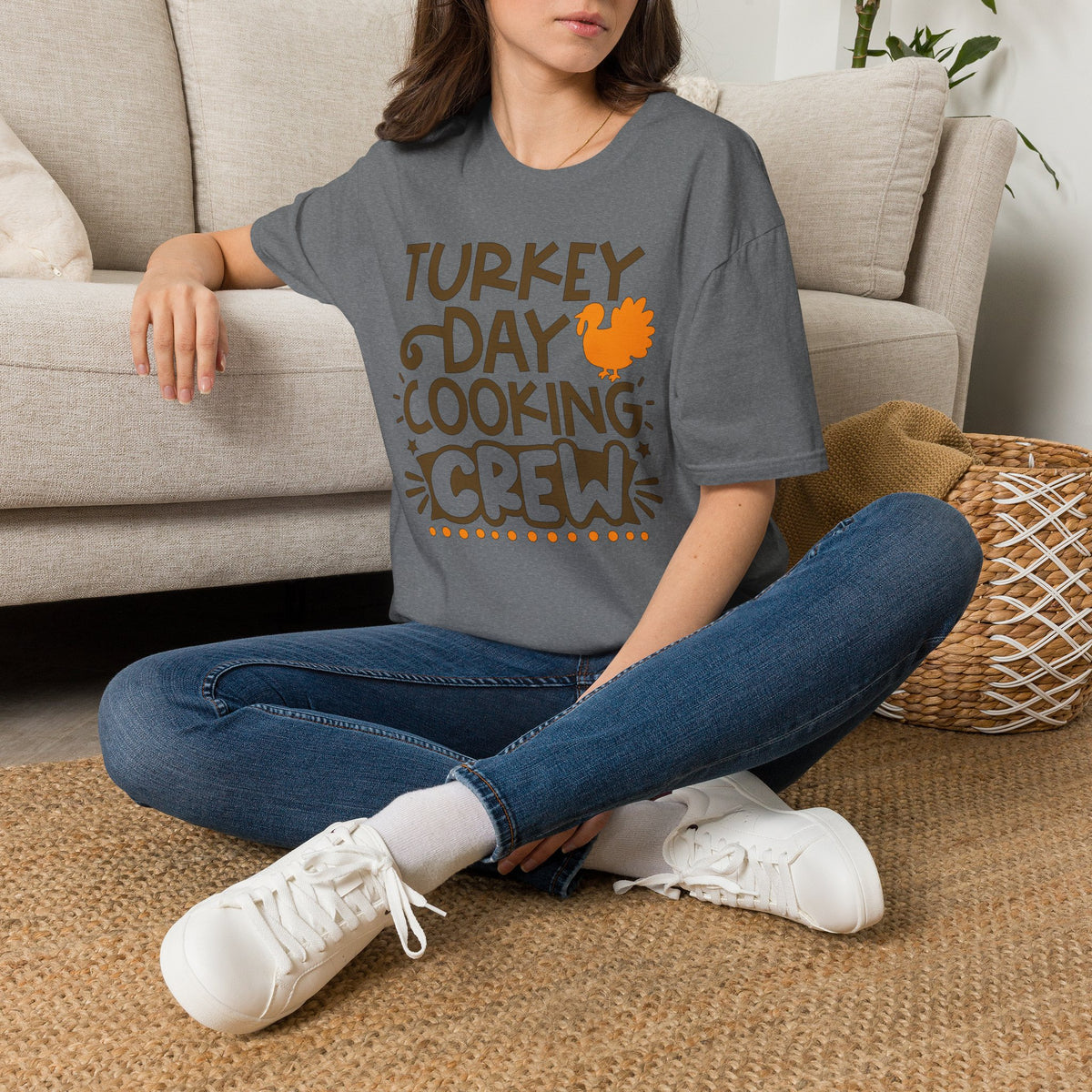 Turkey Day Cooking Crew Adult T-shirt