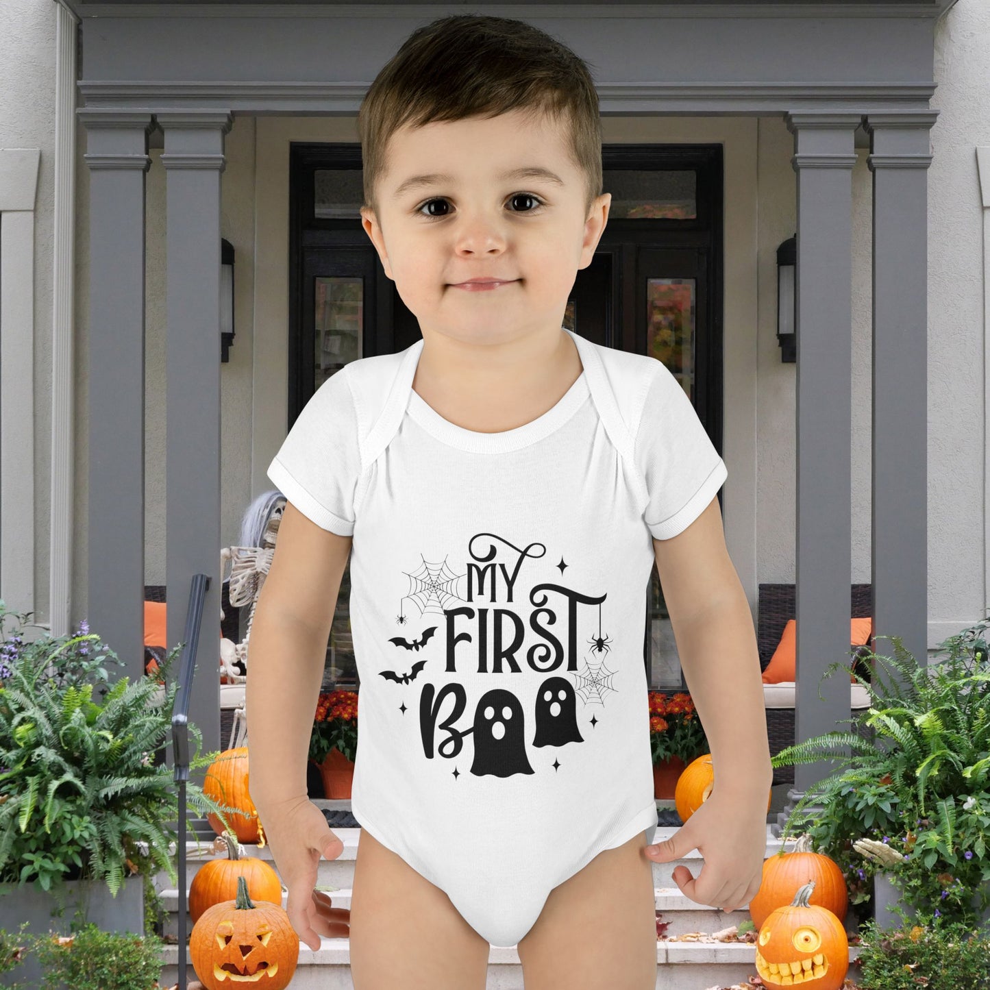 My First Boo Infant Baby Rib Bodysuit