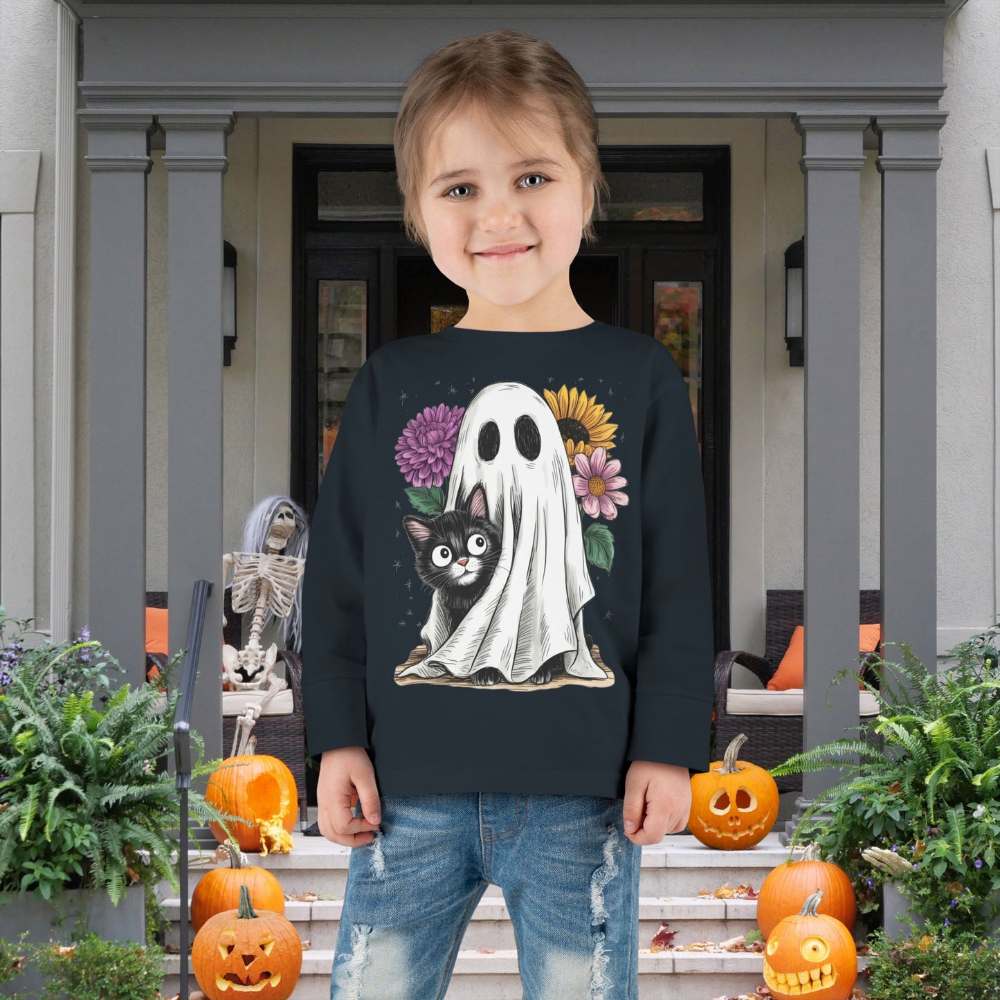 Boo & Purr Toddler Long Sleeve Tee