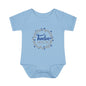 Blue Milestone Wreath Onesie-Twelve Months