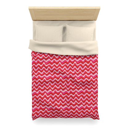 Blush Frequency Microfiber Duvet Cover