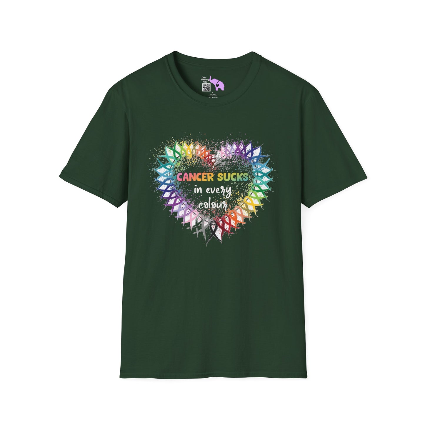 Fight Cancer in All Colors 16 Adult T-shirt