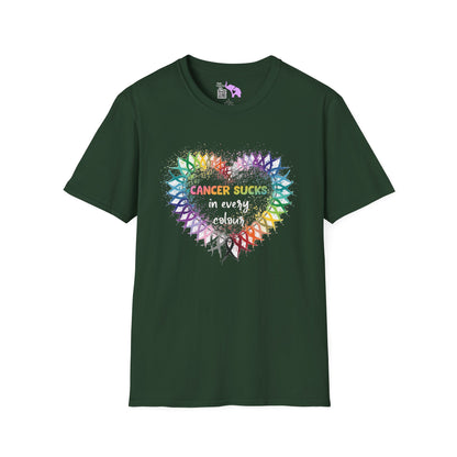 Fight Cancer in All Colors 16 Adult T-shirt