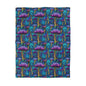Trippy Purple Mushrooms Microfiber Duvet Cover