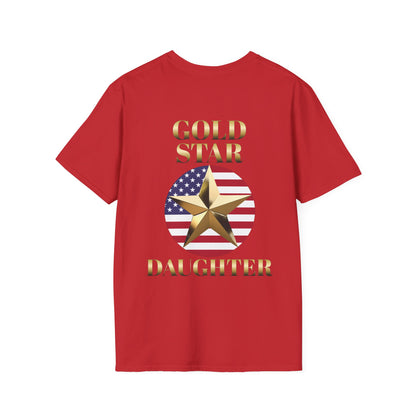 Gold Star Daughter Forever Proud Adult T-shirt