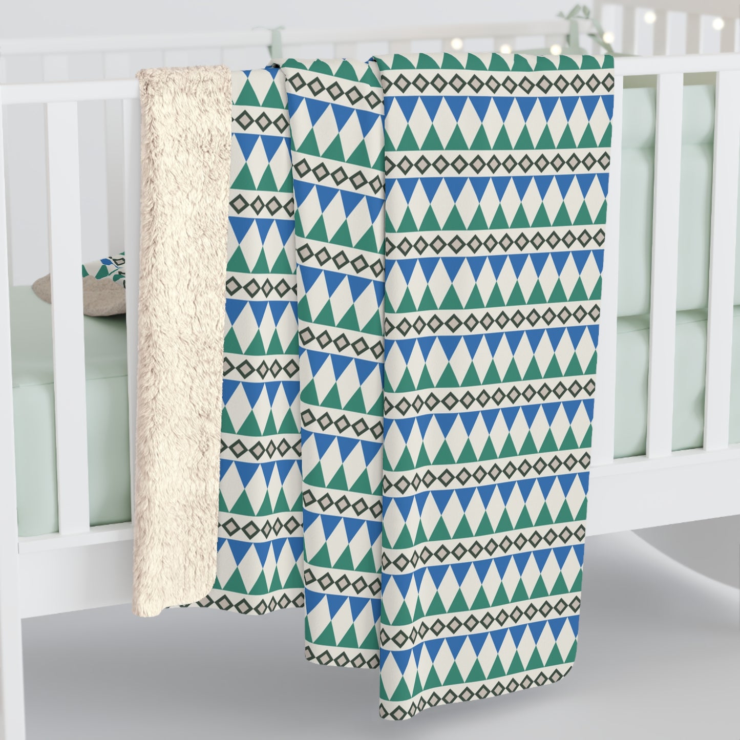 Regal Evergreen Cairn Stripes Fleece Blanket
