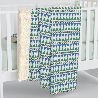 Regal Evergreen Cairn Stripes Fleece Blanket