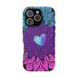 Colorful Mandala w/Heart MagSafe® Compatible Tough Case for iPhone