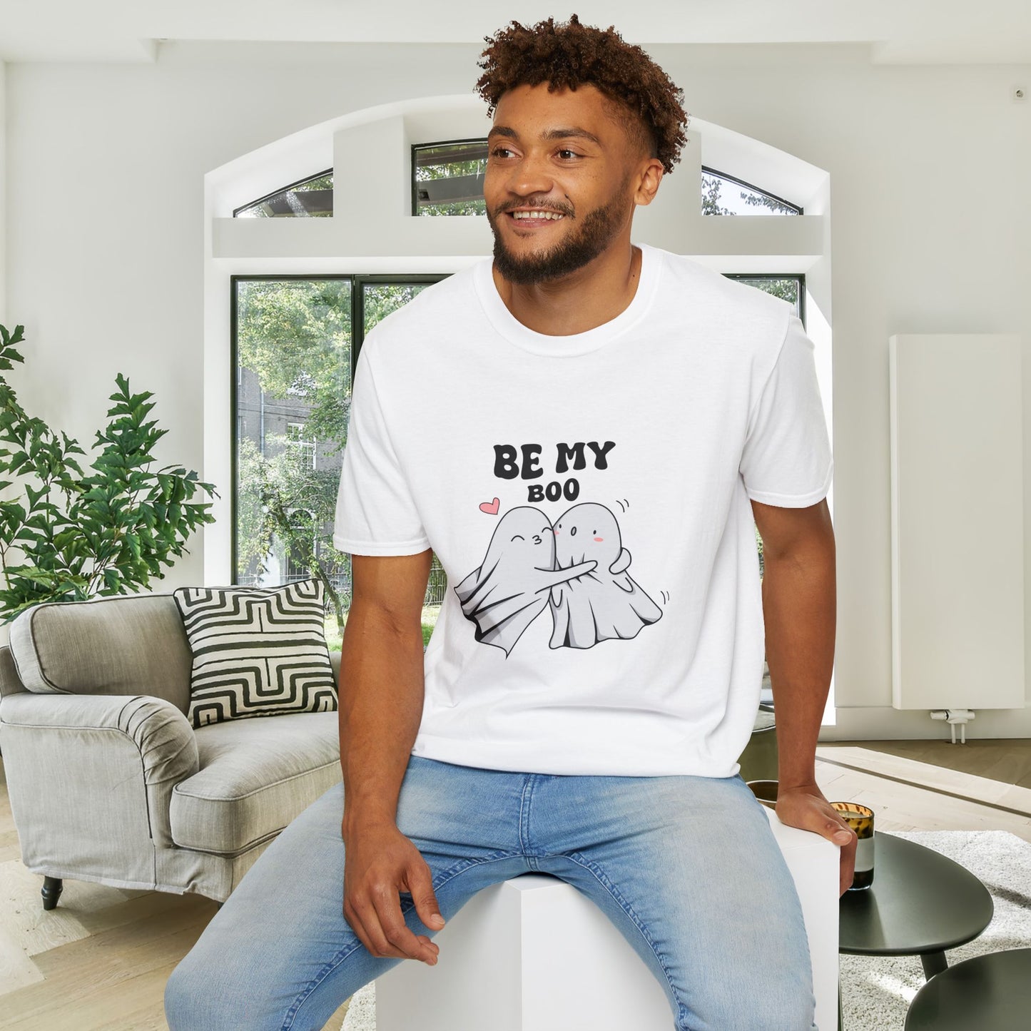 Be My Boo Ghost Adult Unisex Tshirt