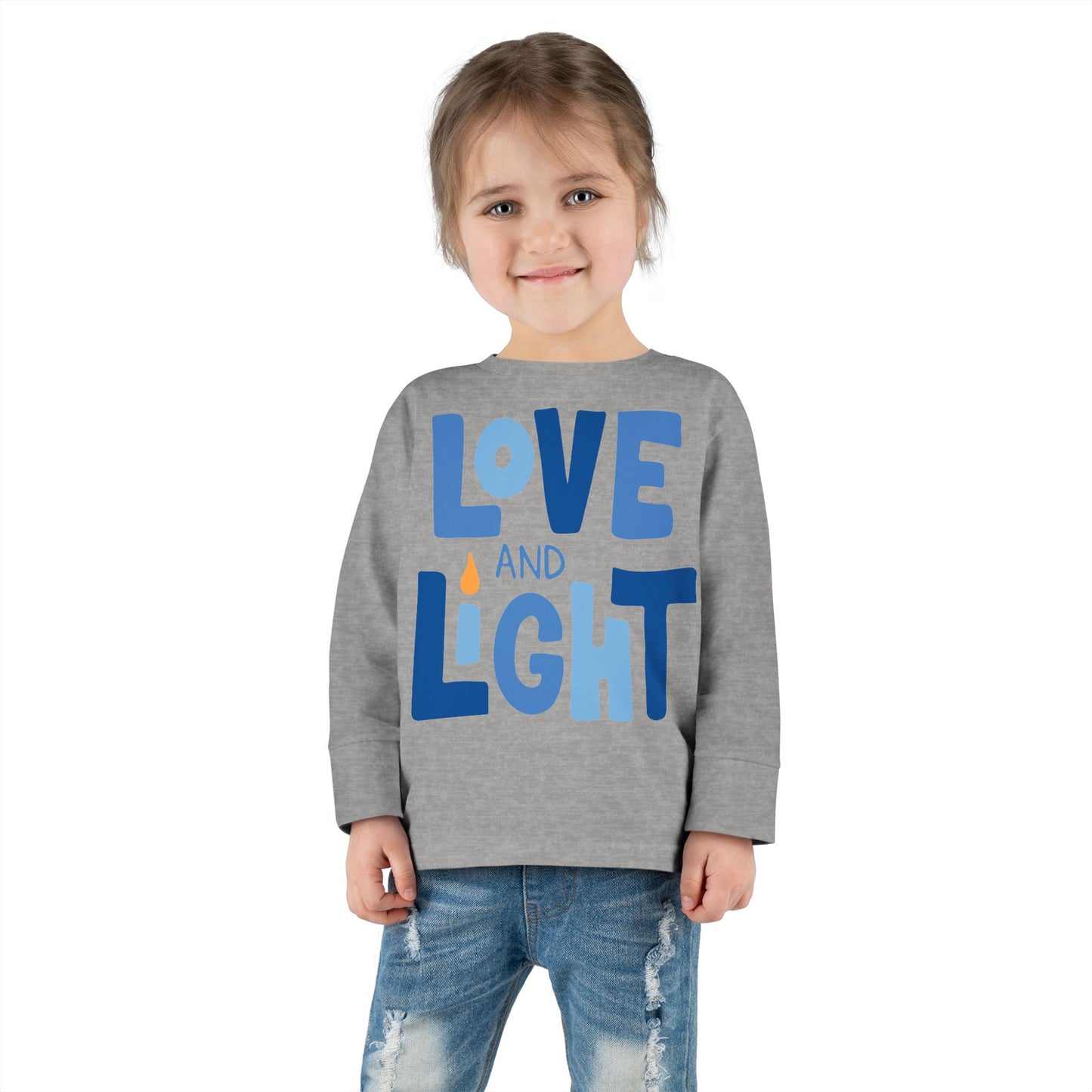 Hanukkah Love & Light 2 Toddler Long Sleeve Tee