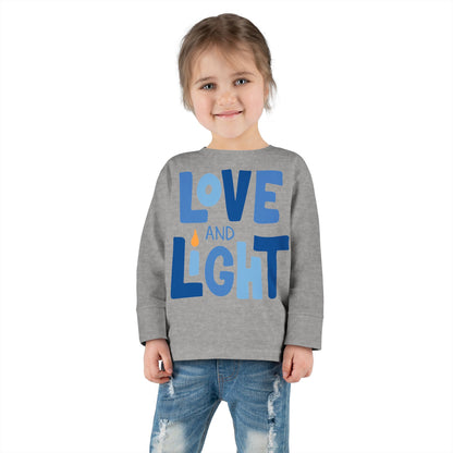 Hanukkah Love & Light 2 Toddler Long Sleeve Tee