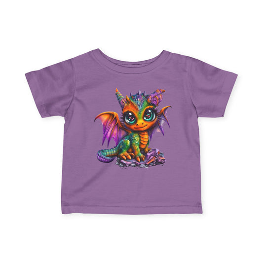 Colorful Baby Dragon Infant Soft T-Shirt