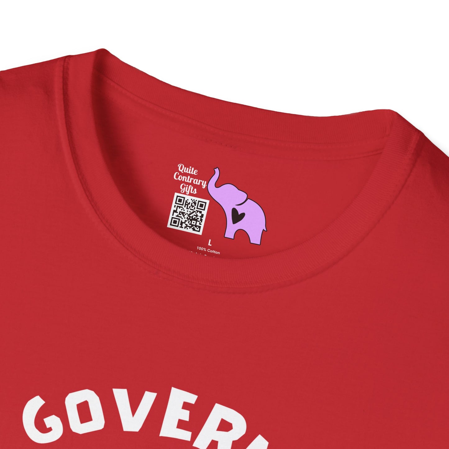 The Government is Lying To Us Skull w/Glasses Over Flag Adult T-shirt