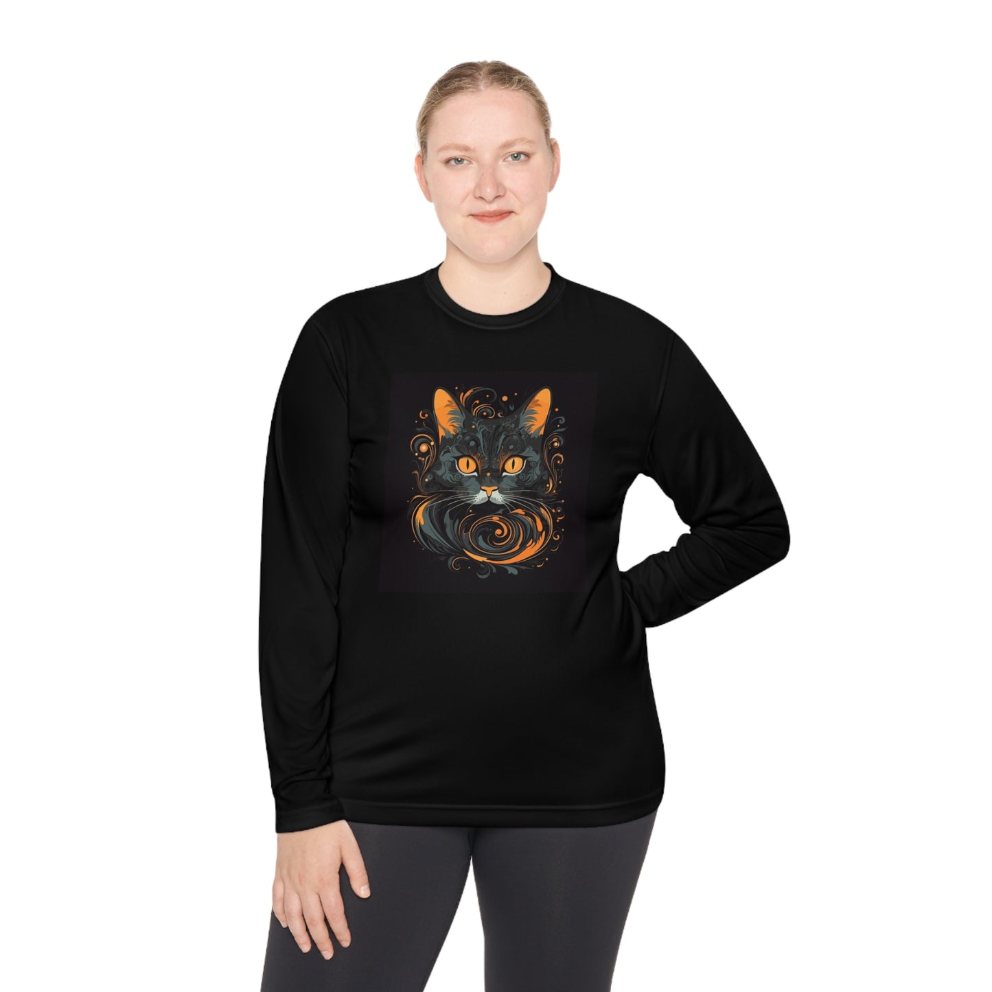 Creepy Black Cats 5 Adult Long Sleeve Tee