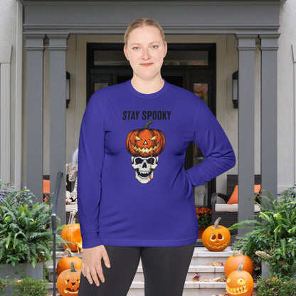 Stay Spooky (Pumpkin/Skull) Adult Long Sleeve Tee