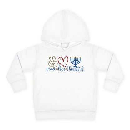 Peace Love Hanukkah Toddler Hoodie
