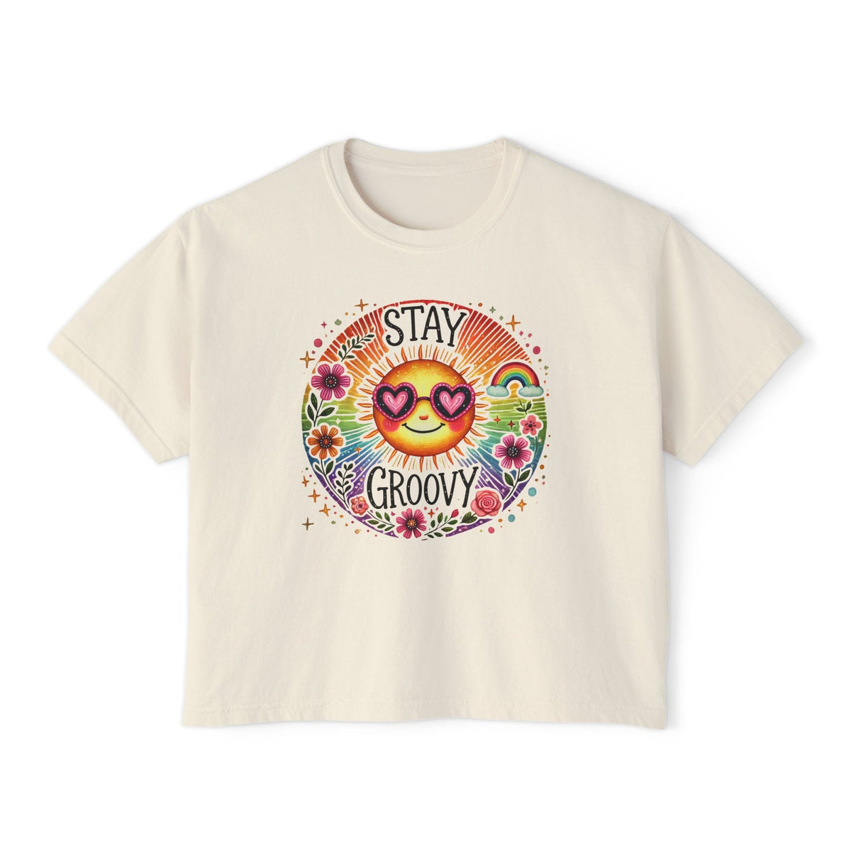 Stay Groovy Women's Boxy Tee