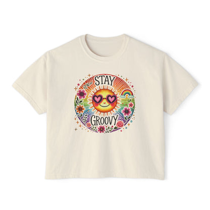 Stay Groovy Women's Boxy Tee
