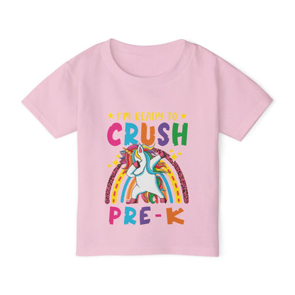 I'm Ready to CRUSH Pre-K Unicorn Heavy Cotton™ Toddler T-shirt