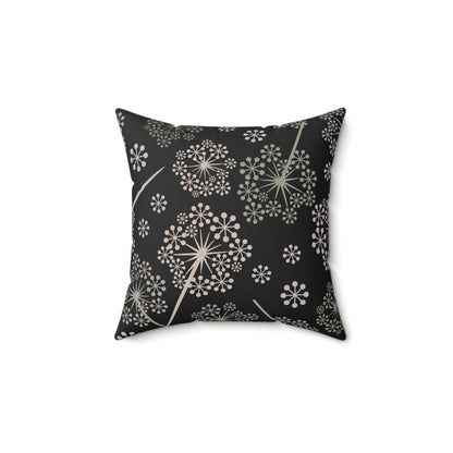 Dandelion Nightfall Throw Pillow