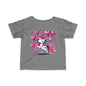 Pink & Black Love Unicorn Infant Soft T-Shirt