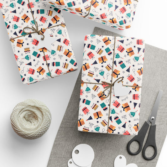 Happy Little Presents Wrapping Paper