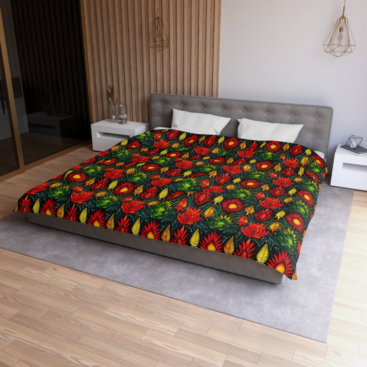 Joyful Burst Microfiber Duvet Cover