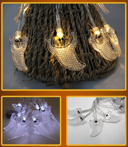Halloween LED String Lights – 10 Waterproof Lights in Fun Spooky Shapes