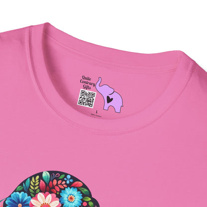 Flowery Mother & Child Adult T-shirt