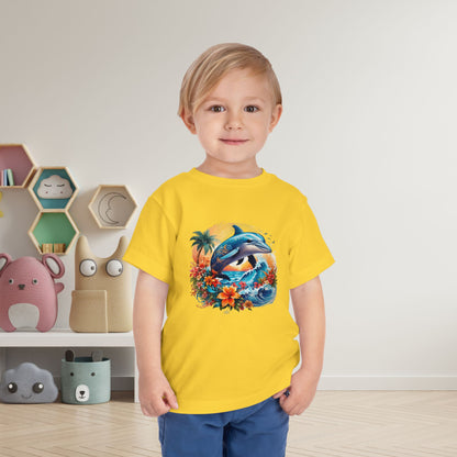 Tropical Dolphin Toddler Tee