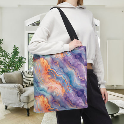 Dreamwave Marble Canvas Tote Bag