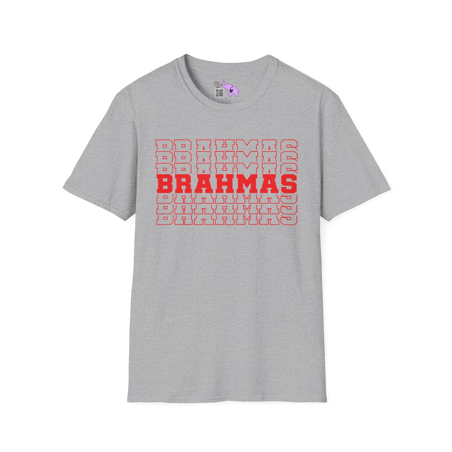 Brahmas (Stacked) Adult T-shirt