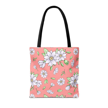Jasmine Blush Garden Canvas Tote Bag
