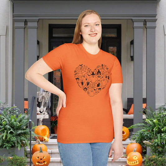 Halloween Love Adult T-shirt