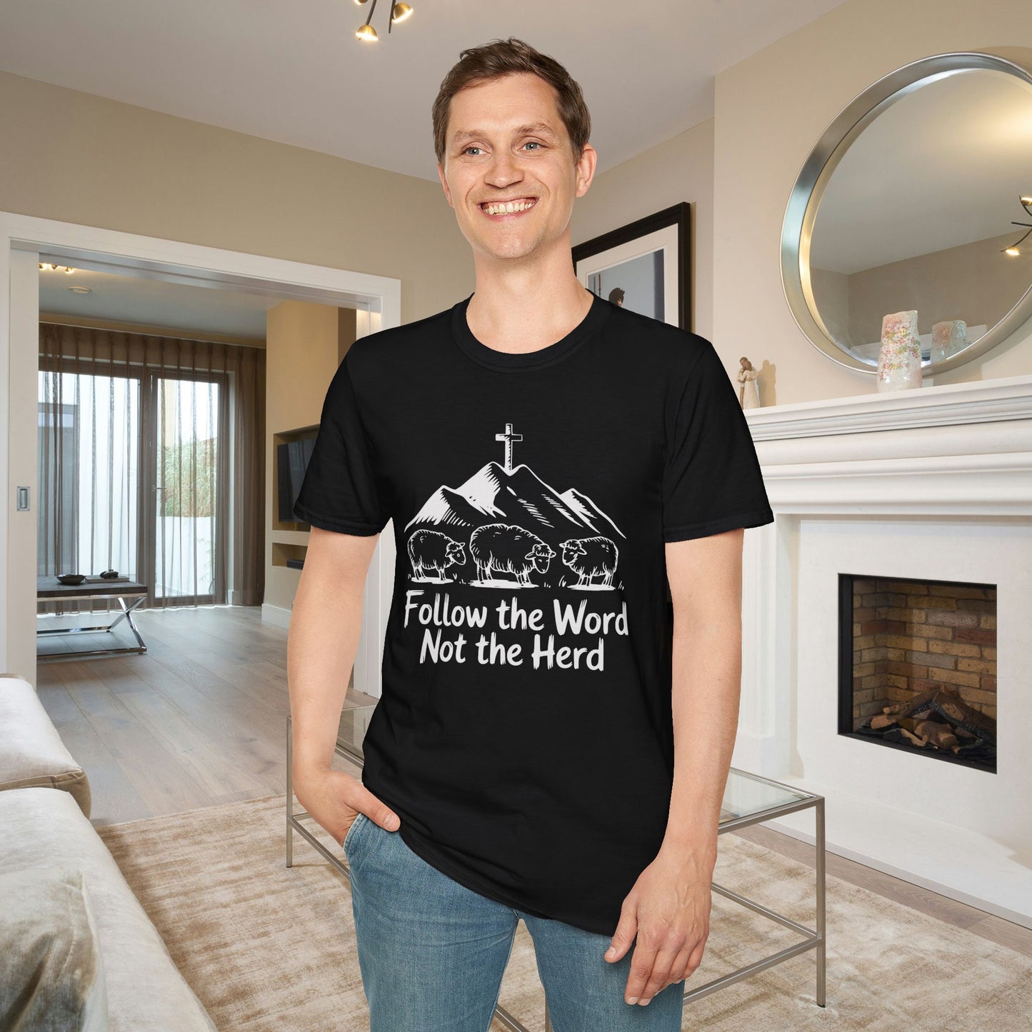 Follow The Word Not The Herd Adult T-shirt