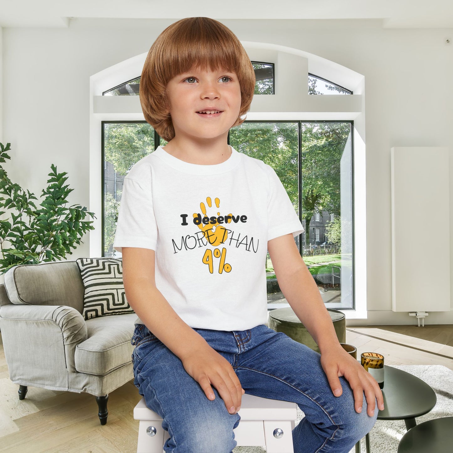 I Deserve More Than 4% Heavy Cotton™ Toddler T-shirt